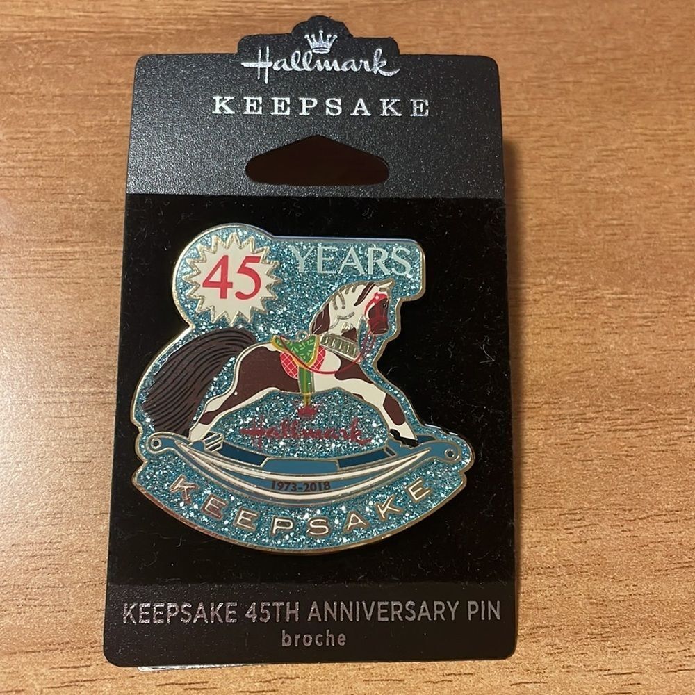 Hallmark 45th Anniversary Rocking Horse Pin